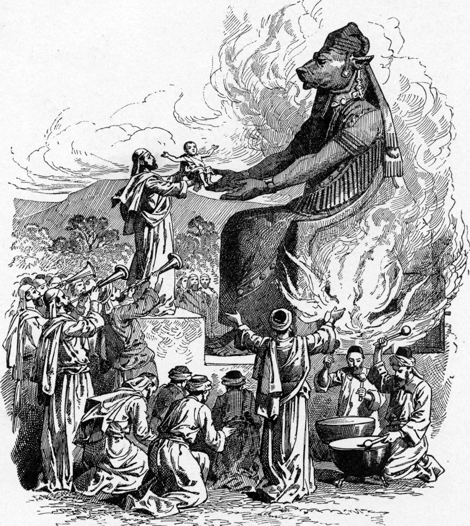 child sacrifice to idols